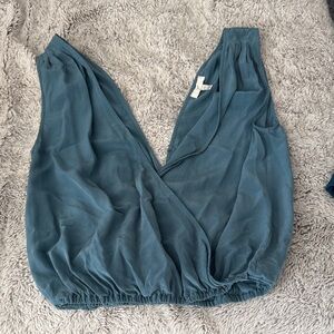 Joie Blue Textured Blouse